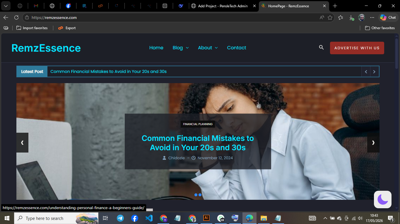 Remz Essence – Lifestyle & Inspirational Blog Platform